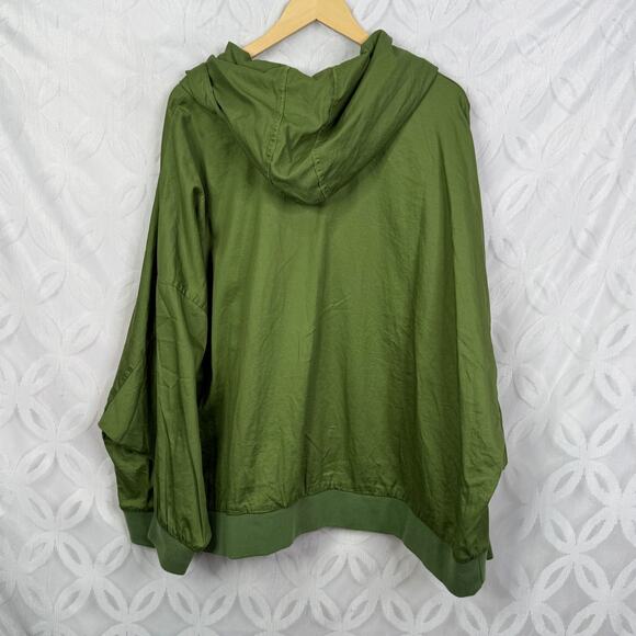 Torrid Green Twill Dolman Zip-Front Anorak Jacket Plus Lightweight Size 4 NWT - Picture 6 of 8